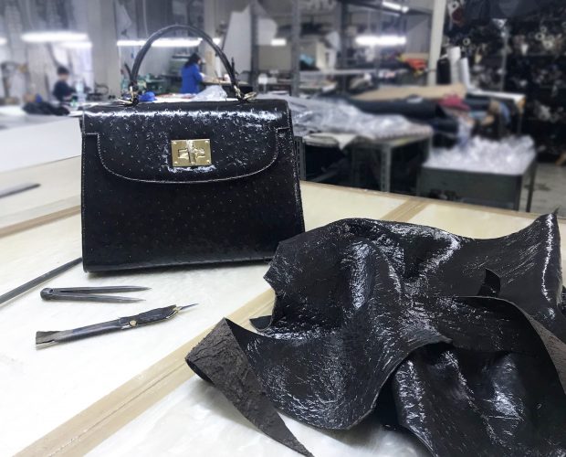 Cathrine Ostrich Handmade bags. How we made it