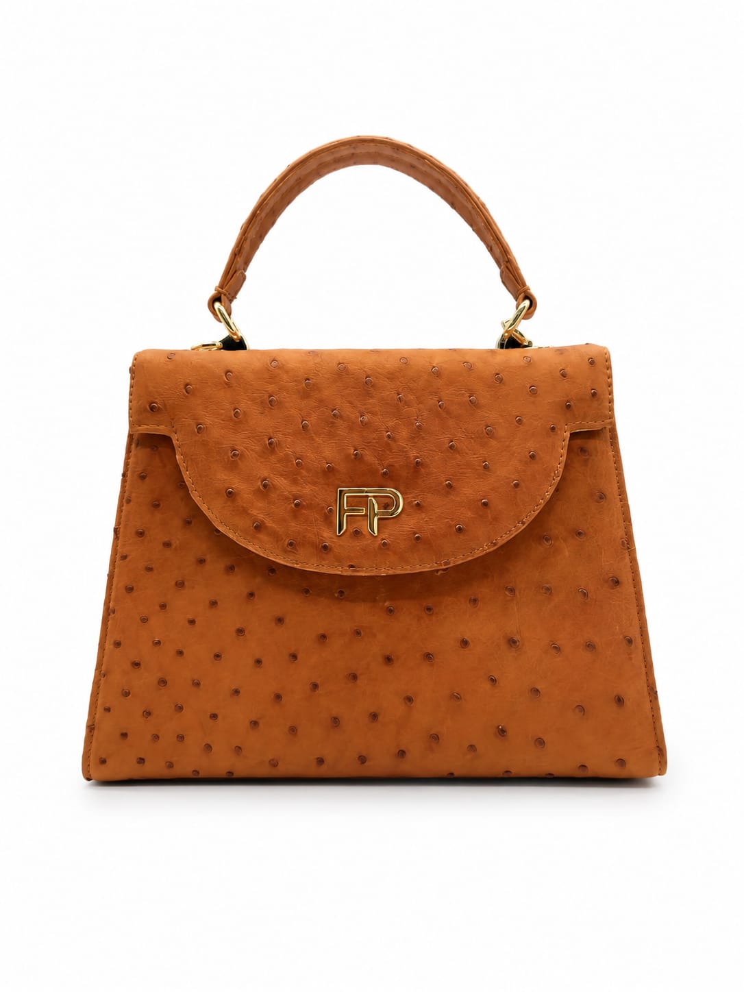 OSTRICH SKIN FULVIA PURSE